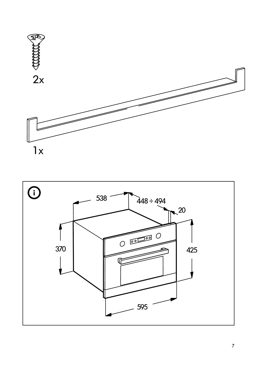 IKEA MW6 manual 448 ÷ 4 