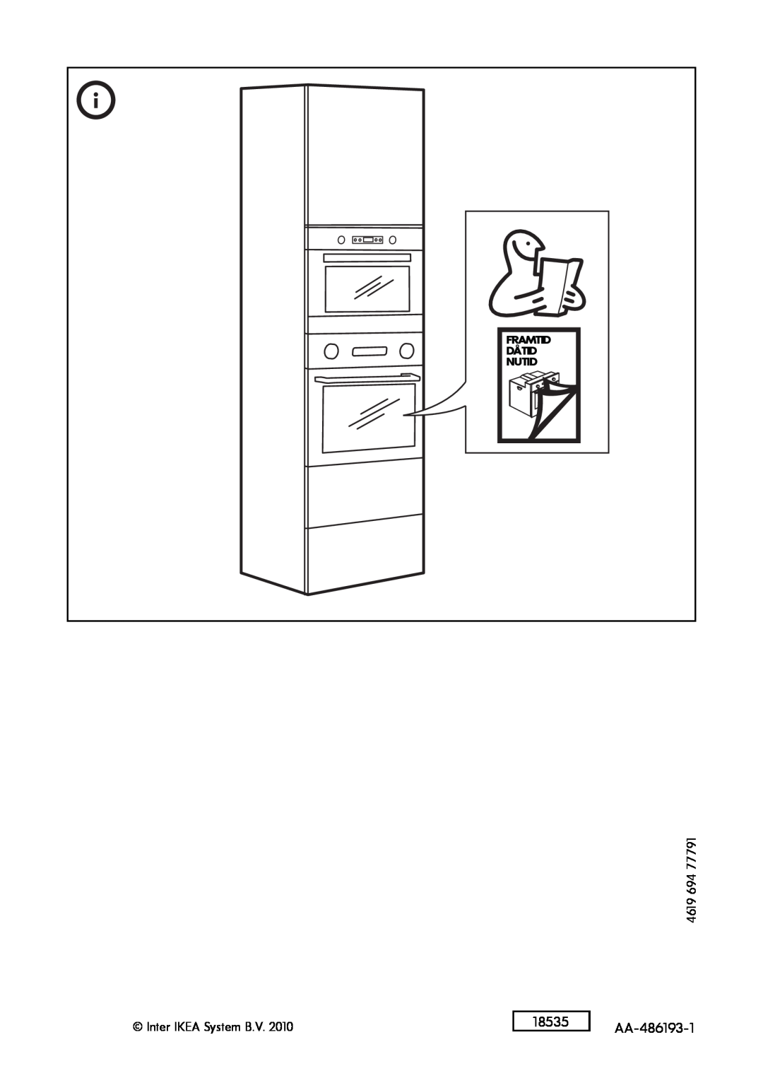 IKEA MW6 manual 18535, AA-486193-1, 4619, Inter IKEA System B.V, Framtid Dåtid Nutid 