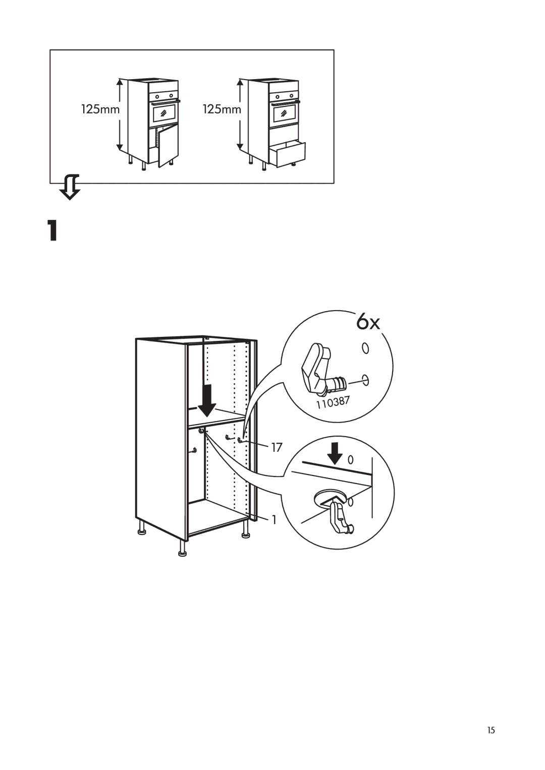 IKEA OV3 manual 125mm 125mm 