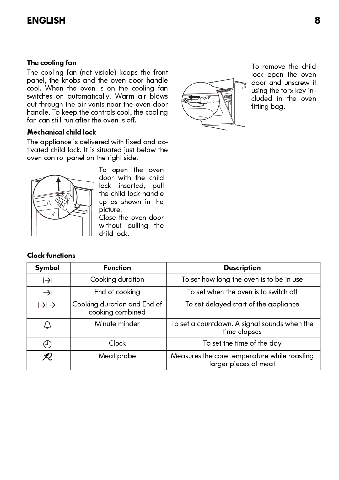 IKEA OV9 manual Measures the core temperature while roasting 