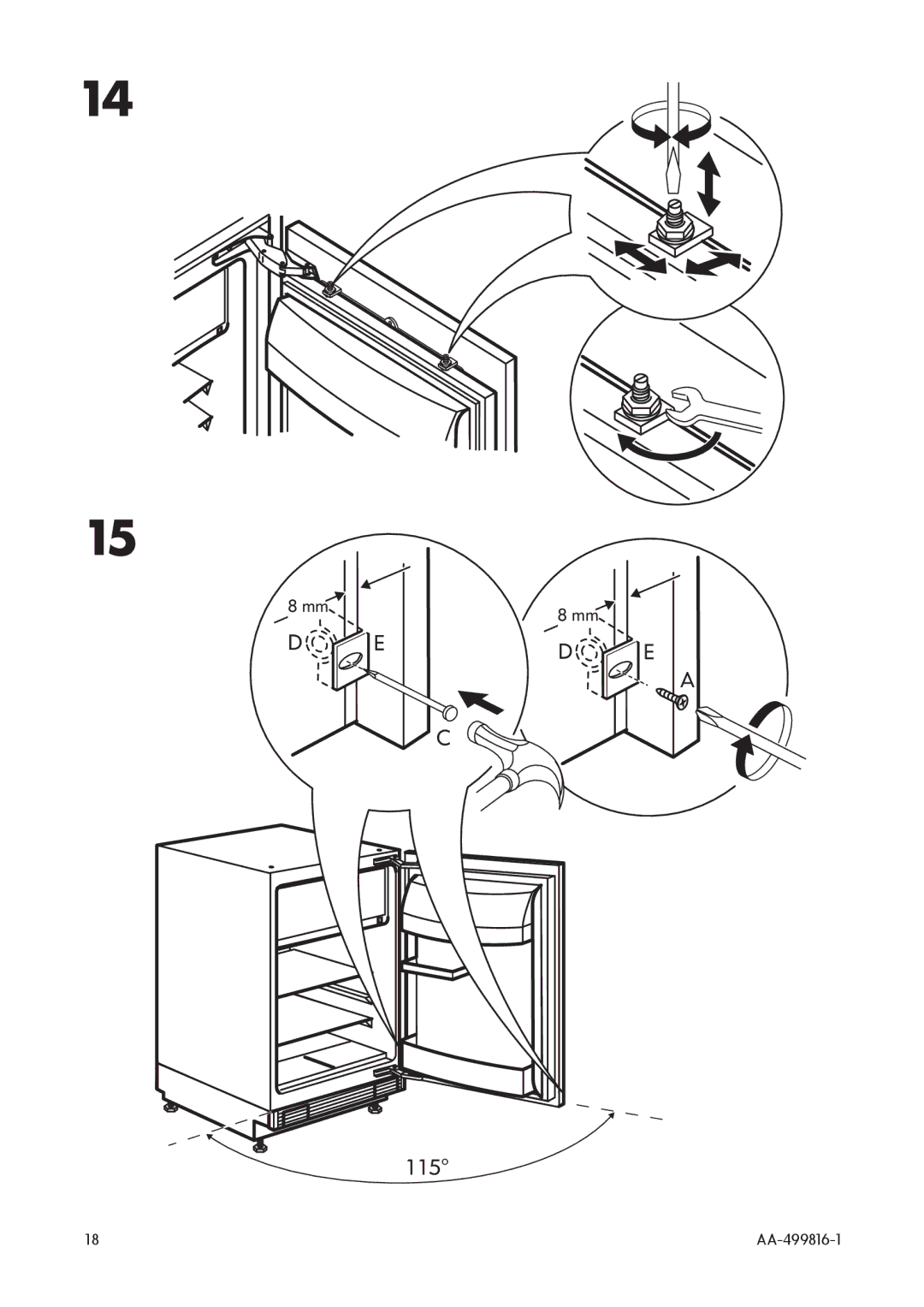 IKEA SC100/17 manual 115o 