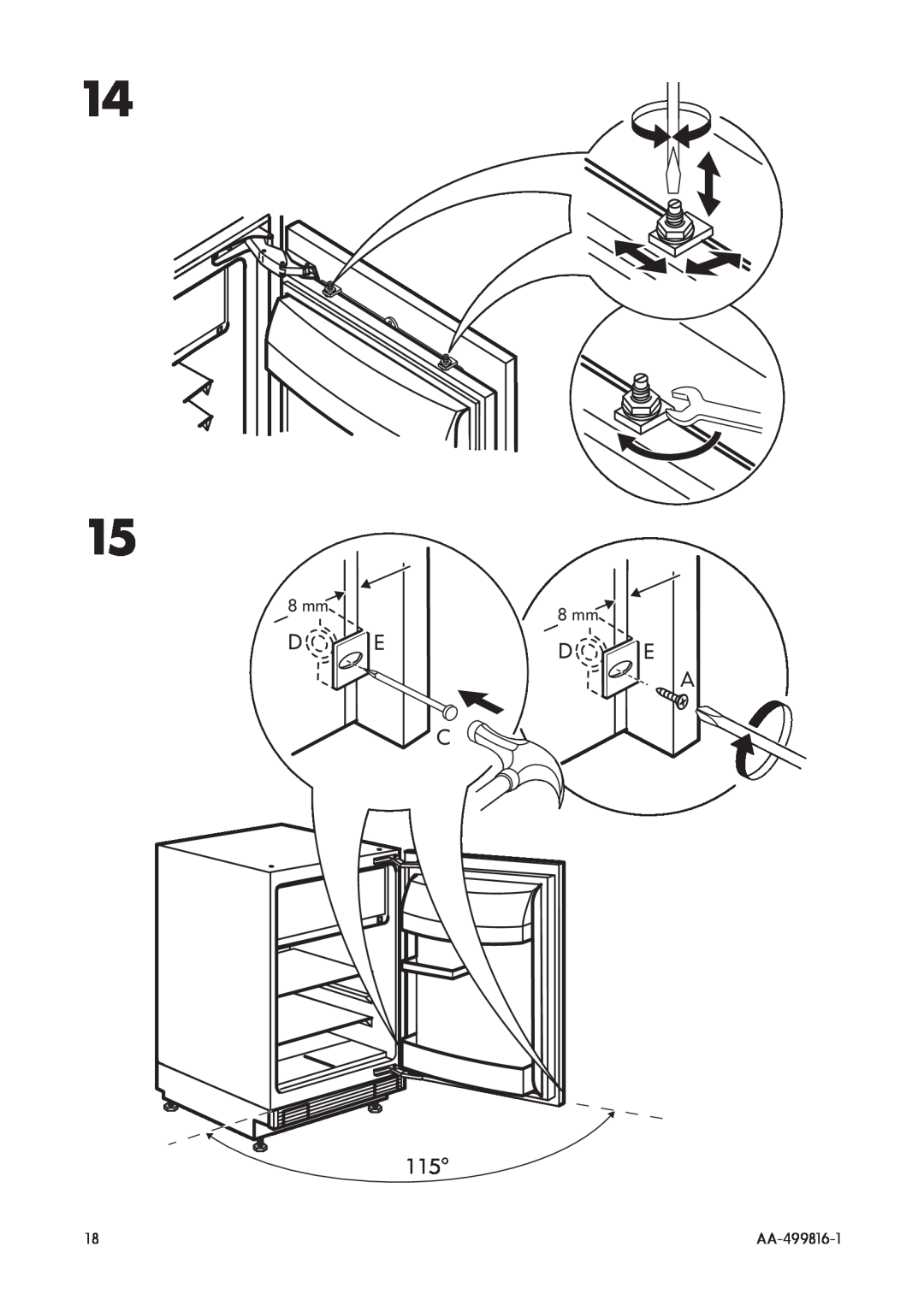 IKEA SC100/17 manual C 115o, 8 mm, AA-499816-1 