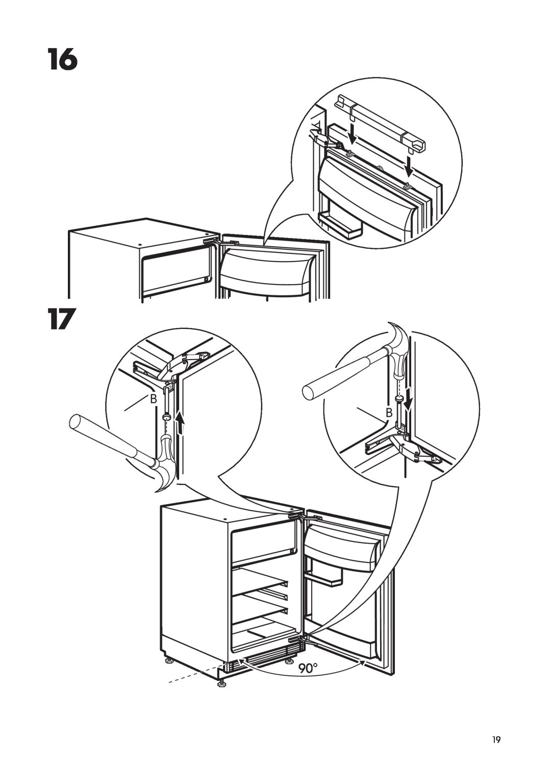 IKEA SC100/17 manual B B 90o 
