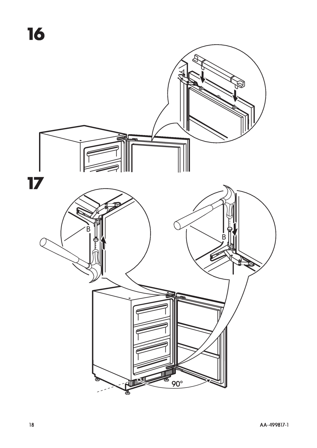 IKEA SF98 manual B B 90o, AA-499817-1 