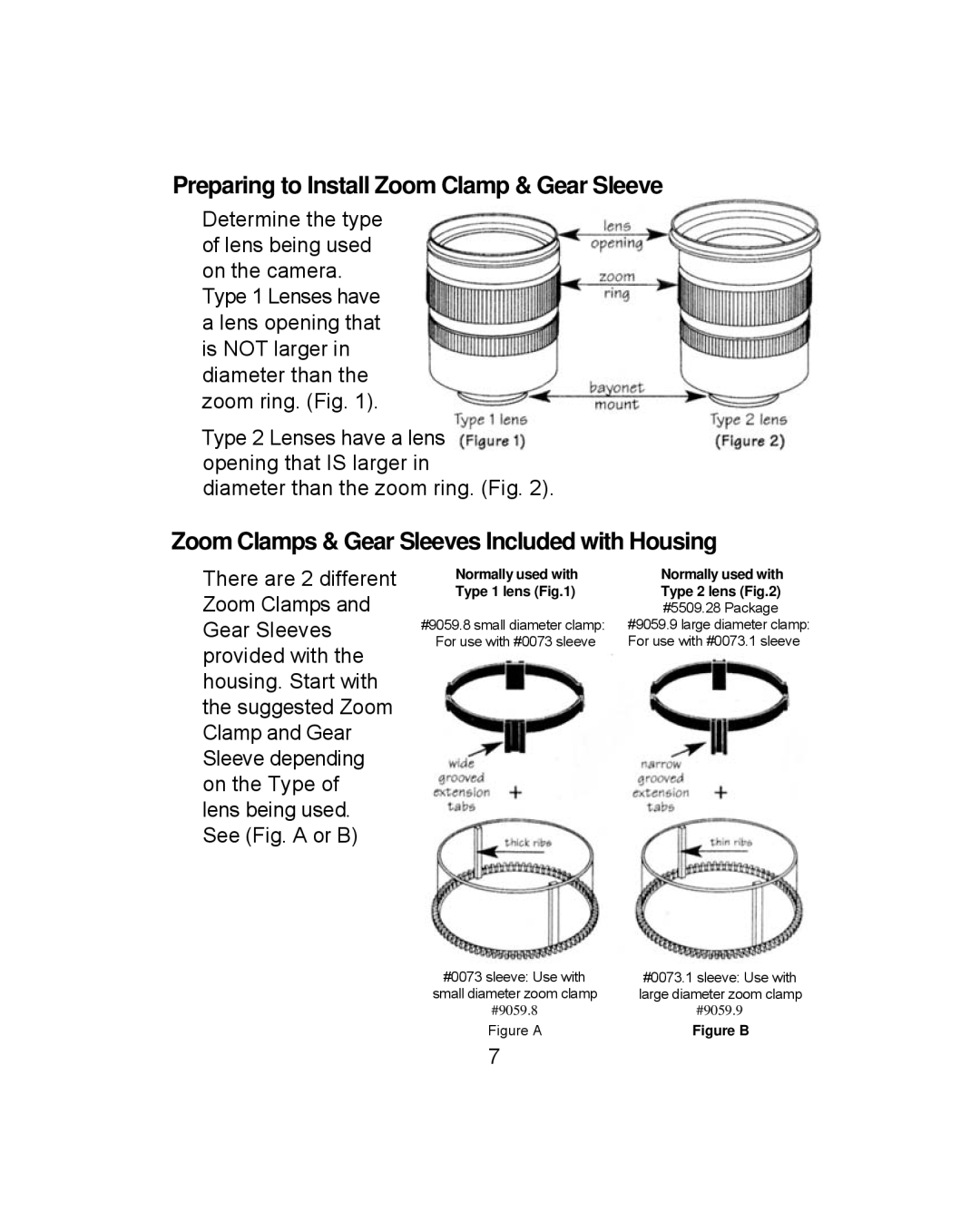 Ikelite 6870.40 for Canon EOS 40D instruction manual Preparing to Install Zoom Clamp & Gear Sleeve 