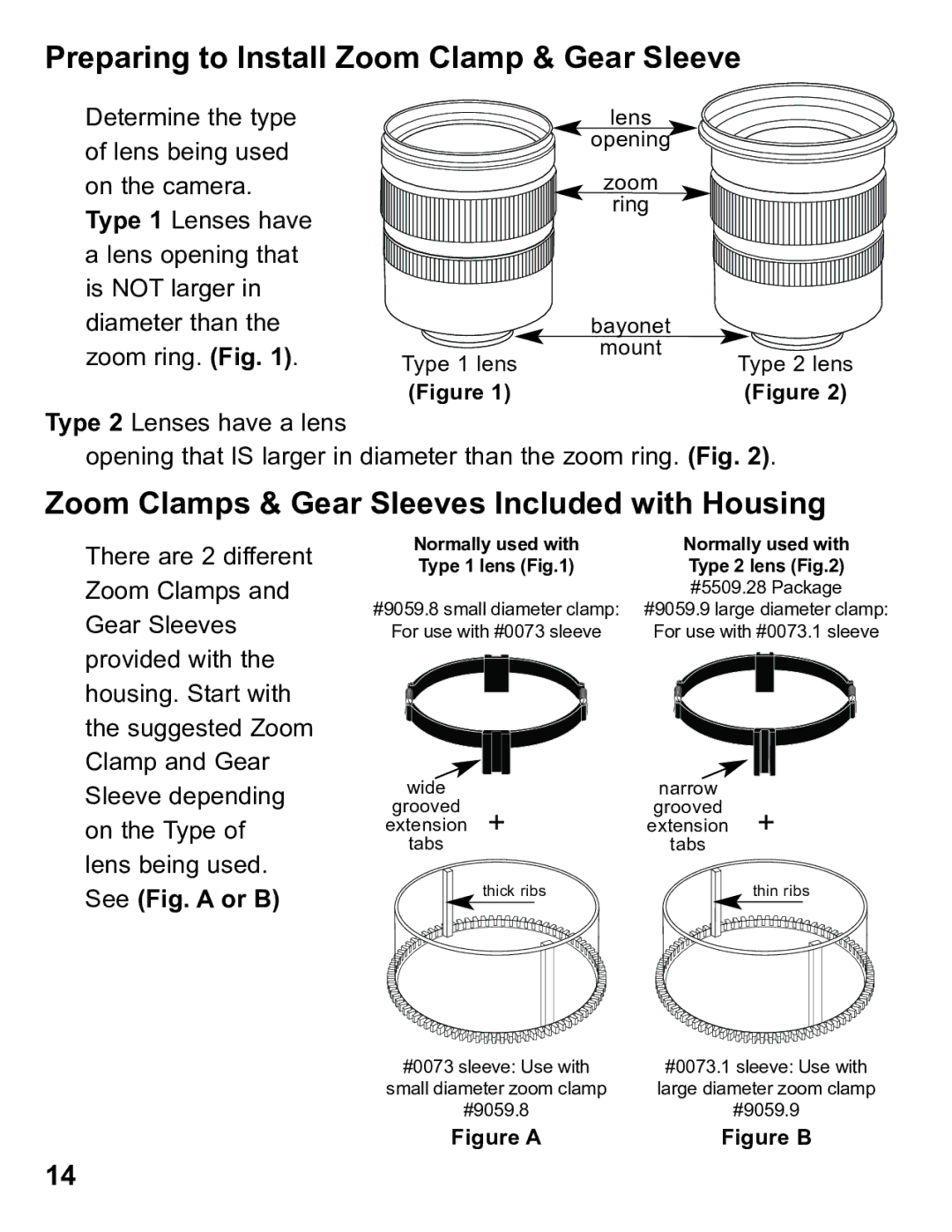 Ikelite 6871.07 Preparing to Install Zoom Clamp & Gear Sleeve, Zoom Clamps & Gear Sleeves Included with Housing 