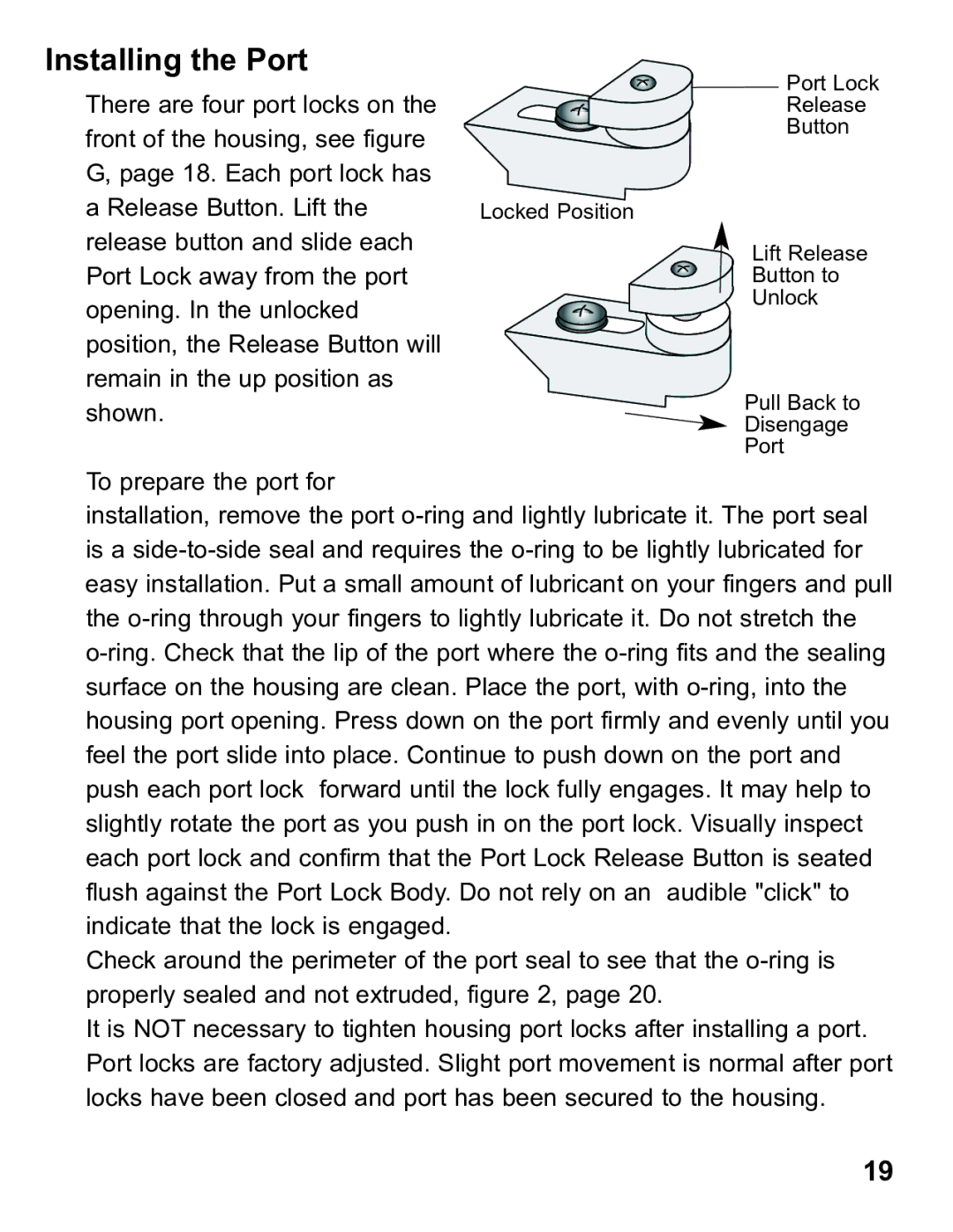 Ikelite 6871.07 instruction manual Installing the Port 