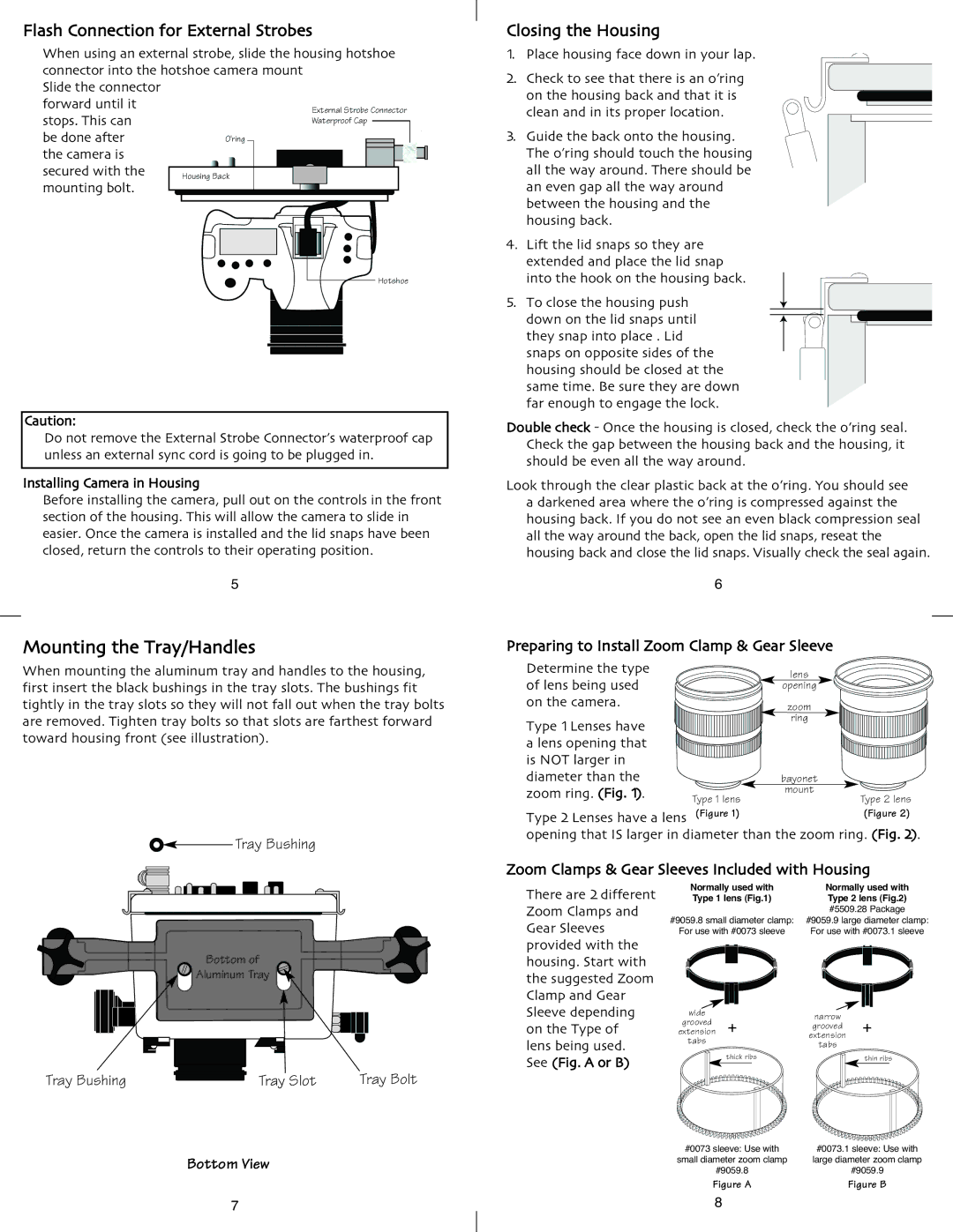 Ikelite Olympus E-3 instruction manual Mounting the Tray/Handles, Flash Connection for External Strobes 