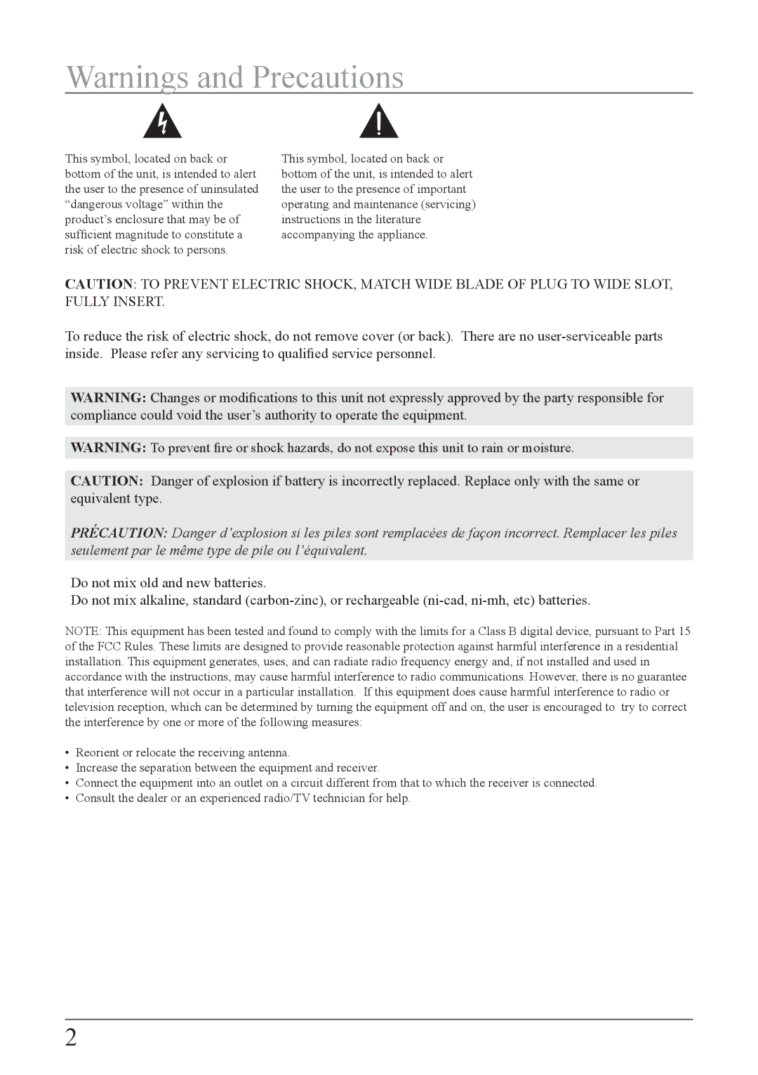 iLive IB109PR, IB109BU important safety instructions 