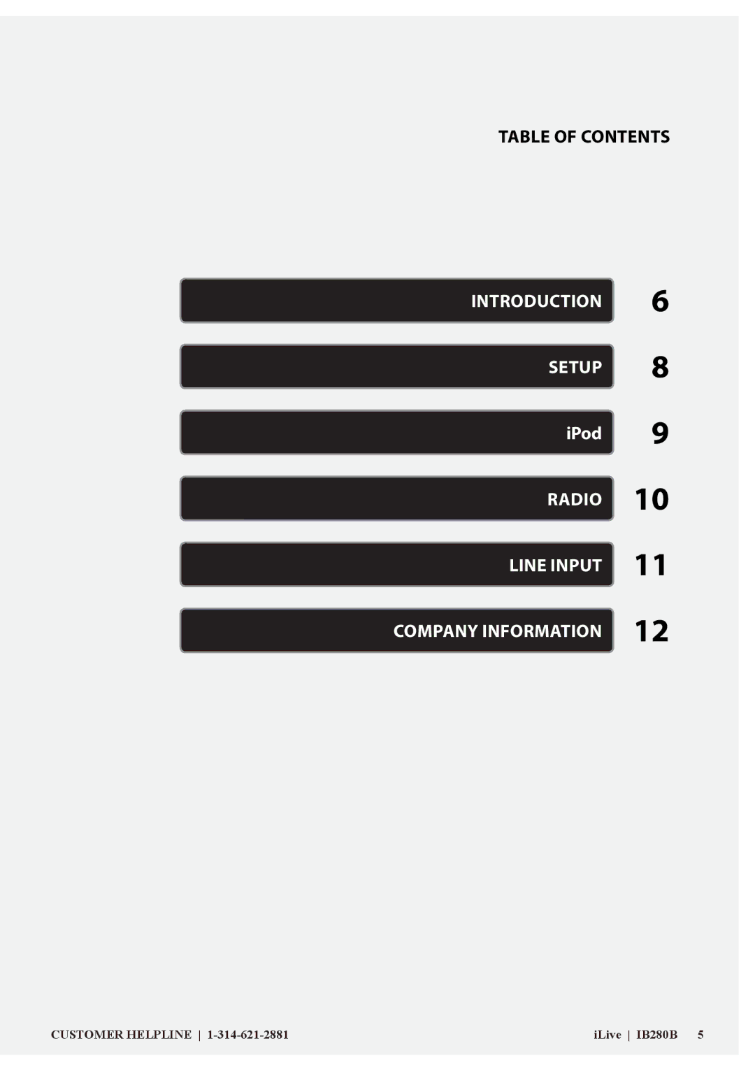 iLive IB280B manual Introduction Setup 