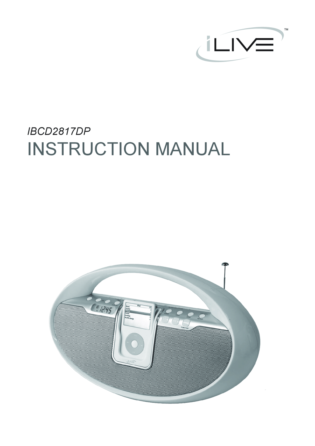 iLive IBCD2817DP instruction manual 