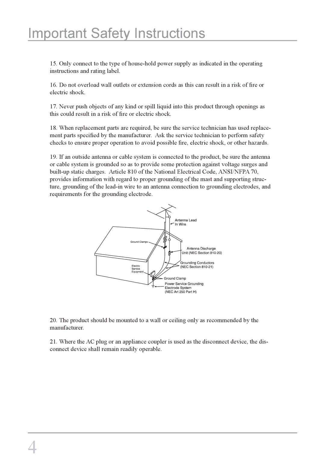 iLive IHS1 IHT3807DT instruction manual Important Safety Instructions 