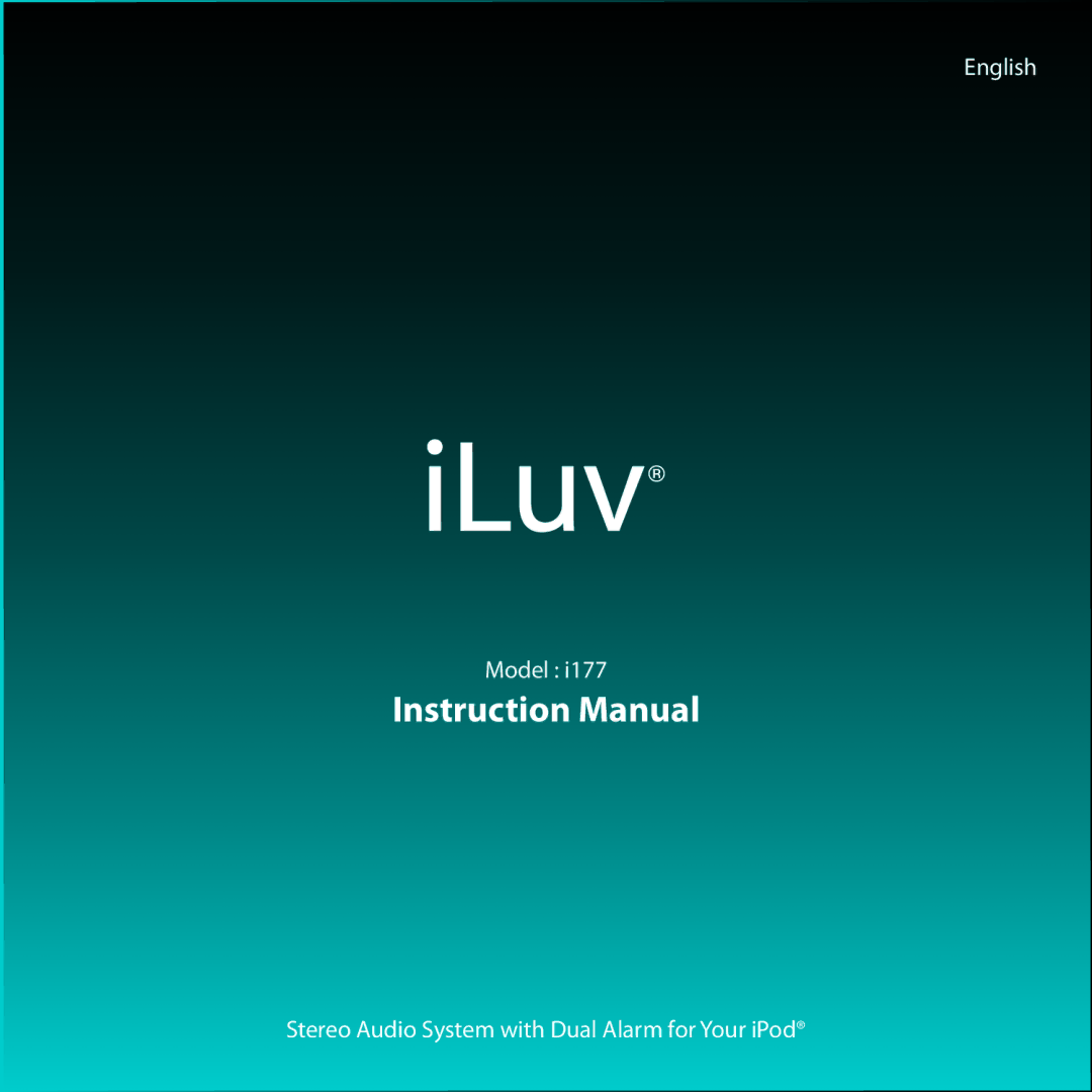 Iluv I177 instruction manual 