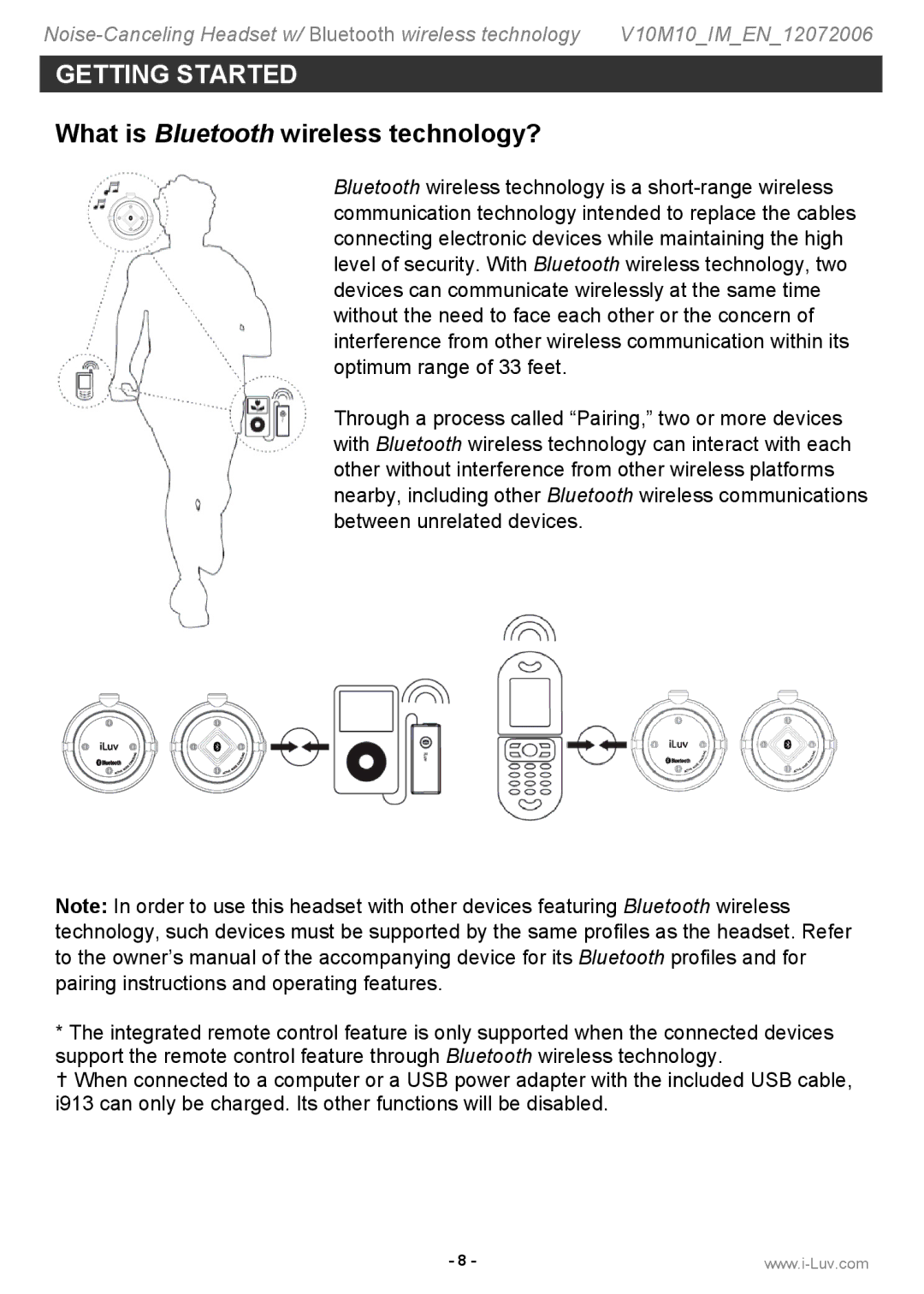 Iluv i913 instruction manual What is Bluetooth wireless technology? 