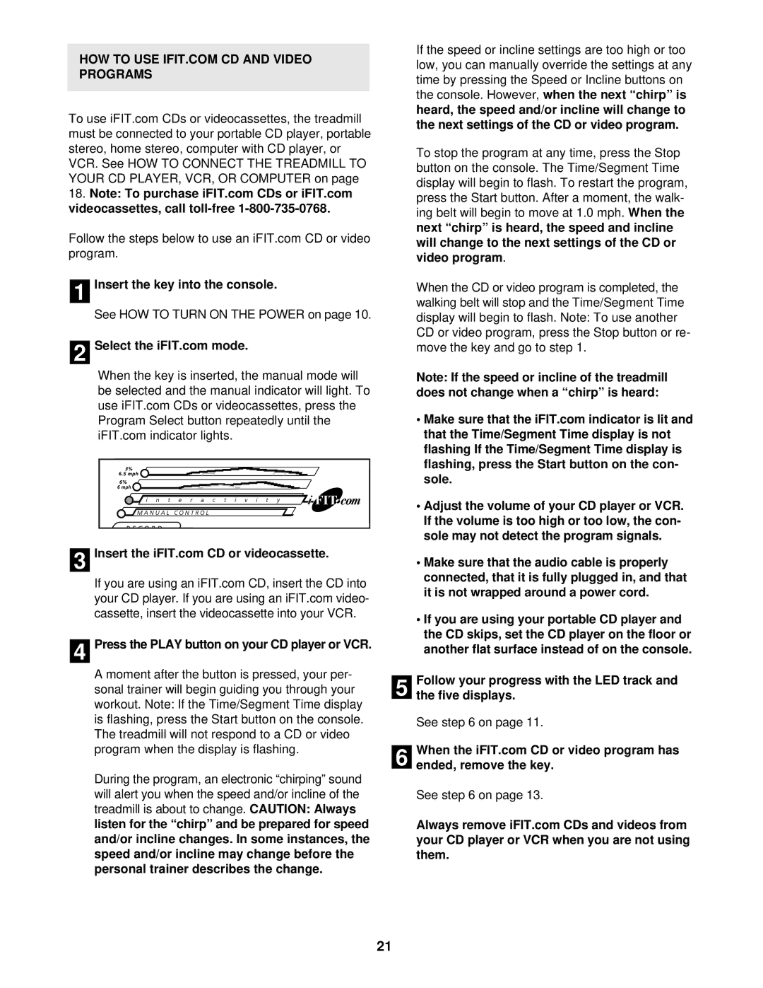 Image 10.8QL user manual Insert the key into the console, Press the Play button on your CD player or VCR 