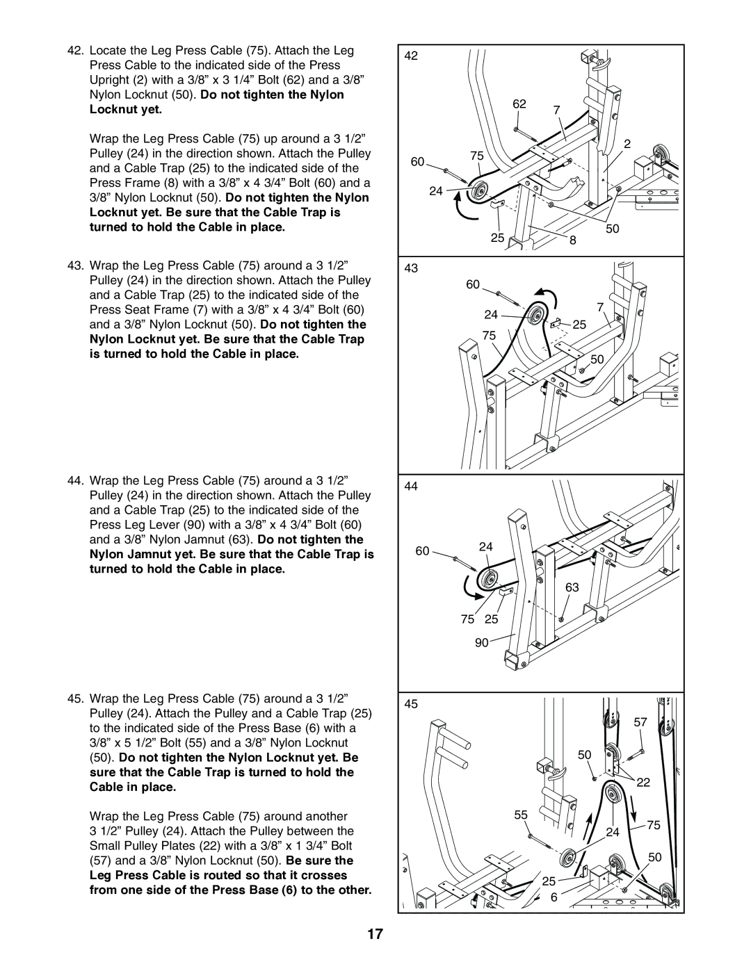 Image 8.0 user manual Locknut yet 