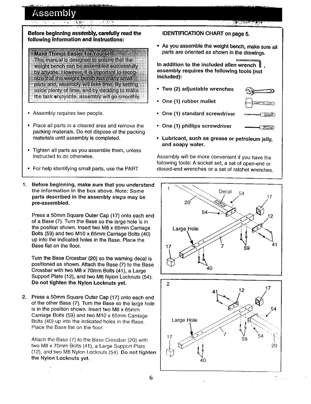 Image 831.1597 user manual One 1 standard screwdriver 