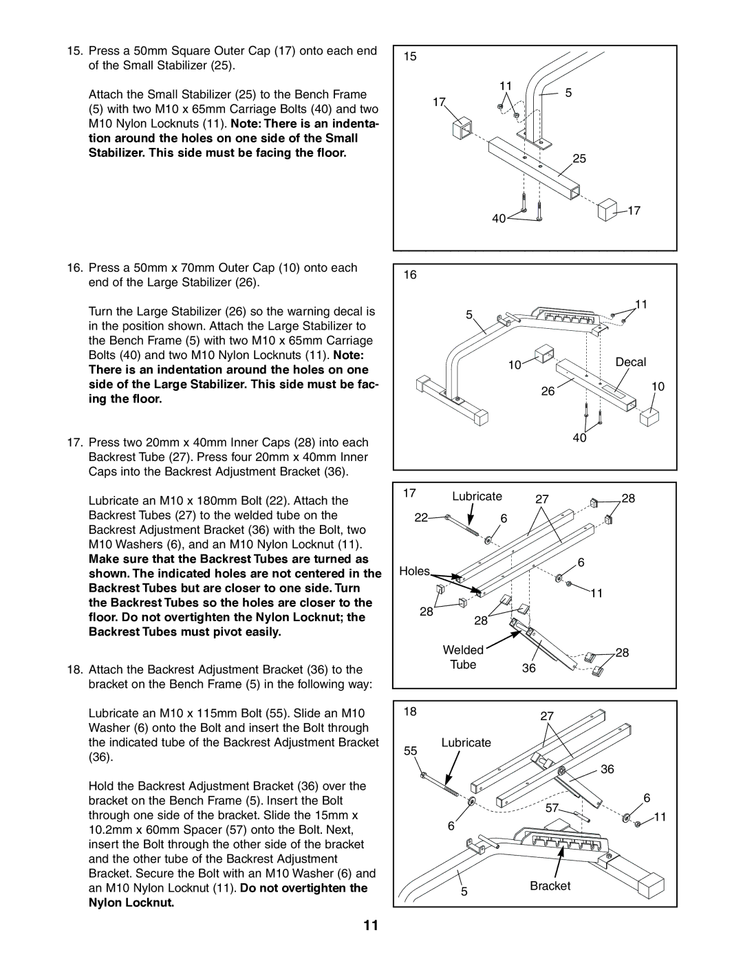 Image 831.159700 user manual Nylon Locknut 