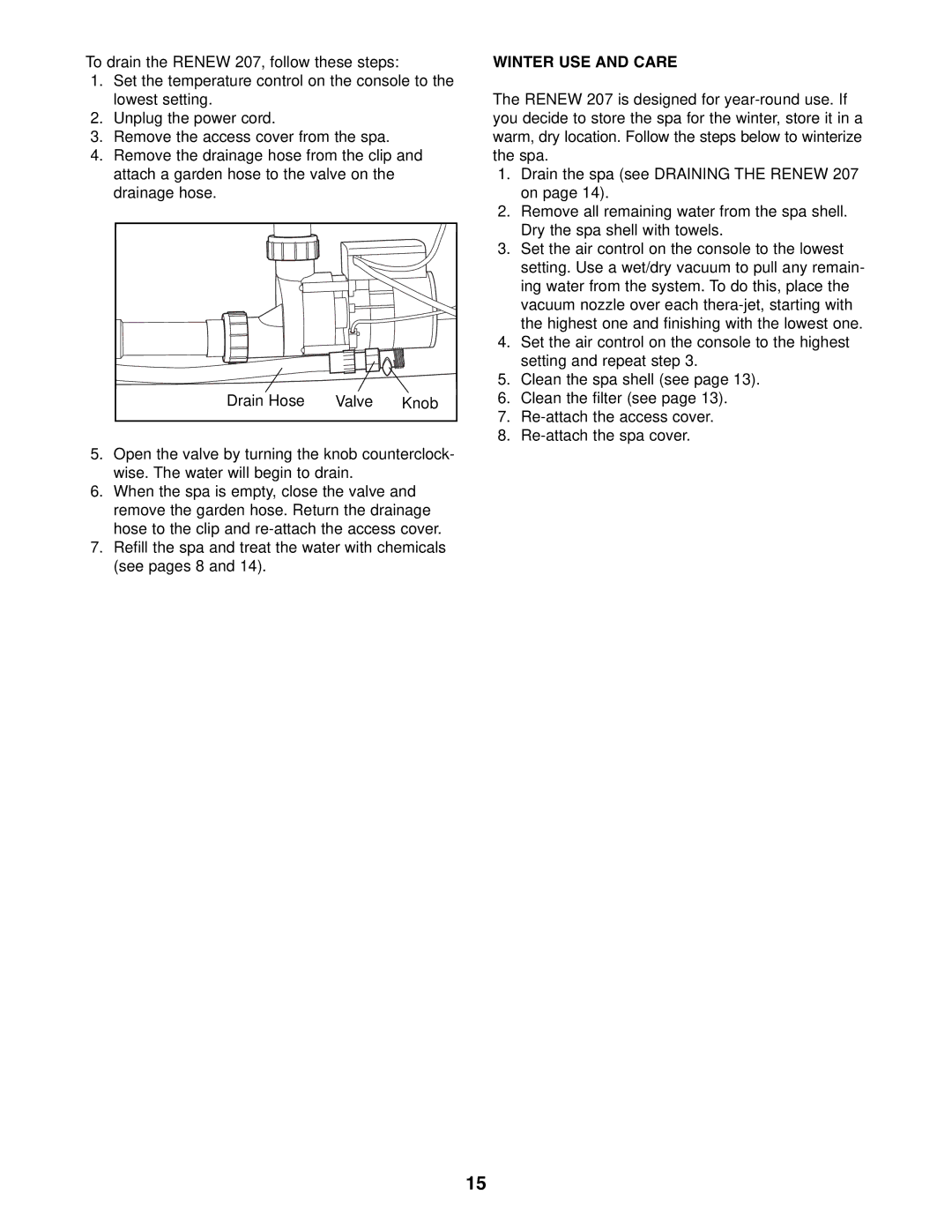 Image 831.21007 manual Winter USE and Care 