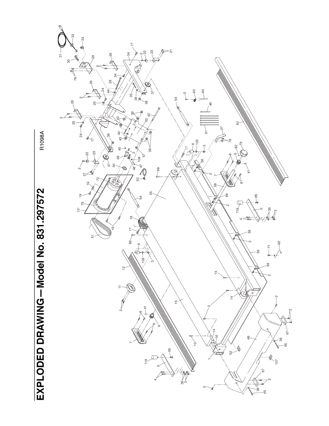 Image 831.297572 user manual Exploded DRAWINGÑModel No 