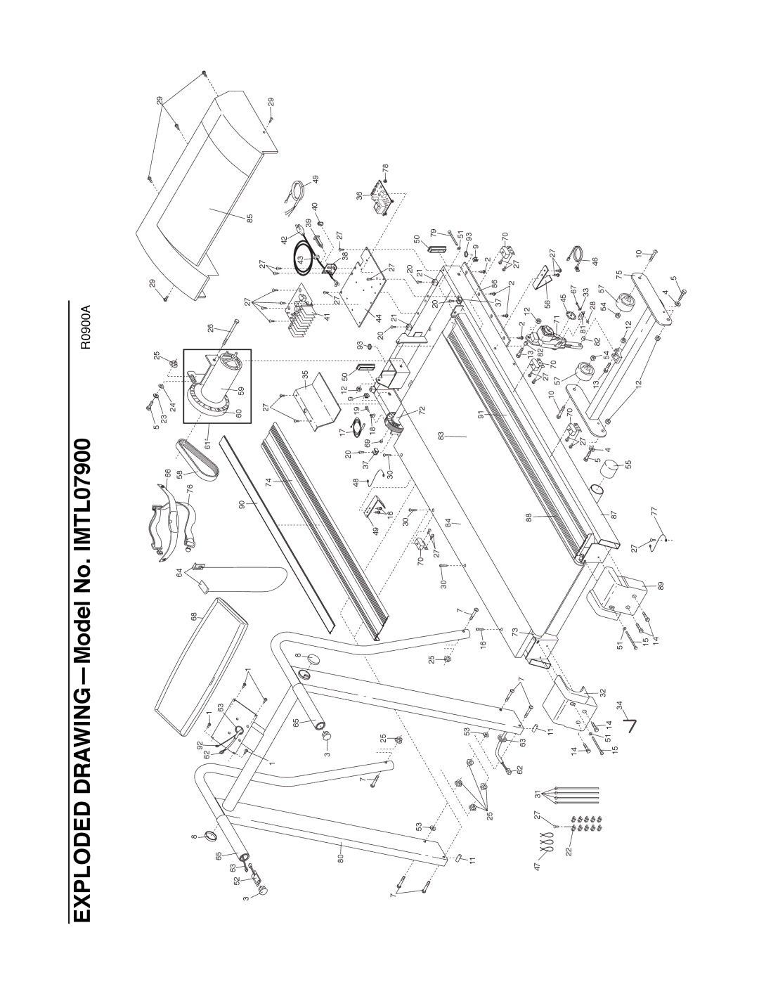 Image 850SE user manual Exploded DRAWINGÑModel No. IMTL07900 