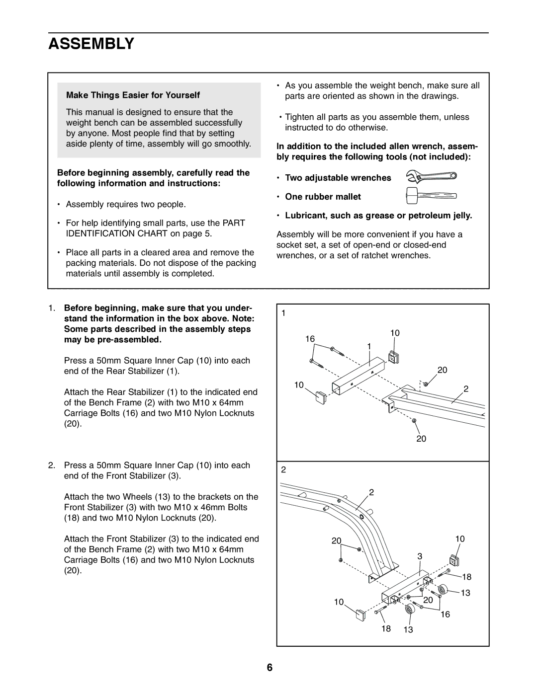 Image HGBE89910f user manual Assembly, Make Things Easier for Yourself 