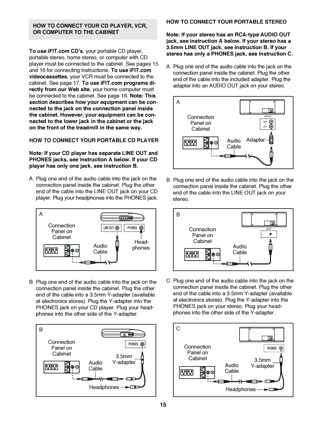 Image HGTL09110M, HGTL09110O, HGTL09110C user manual HOW to Connect Your Portable Stereo 