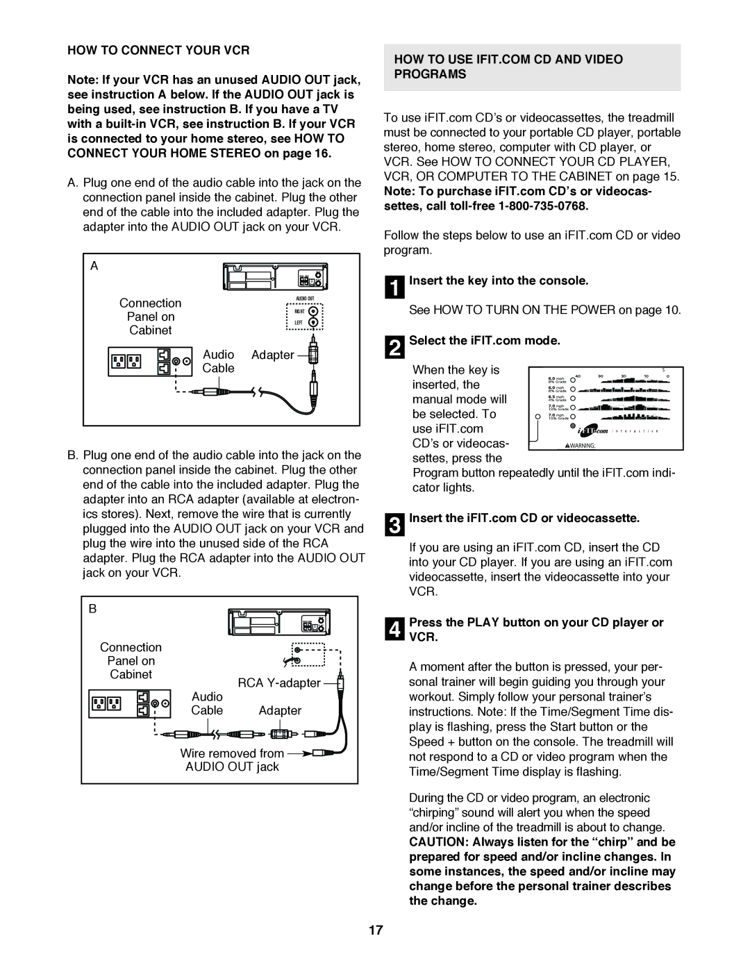 Image HGTL09110C HOW to Connect Your VCR, Insert the key into the console, PressVCR. the Play button on your CD player or 