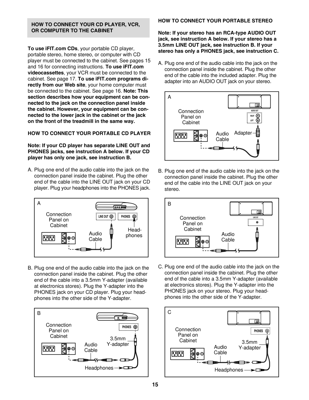 Image HGTL09130N user manual HOW to Connect Your Portable Stereo 