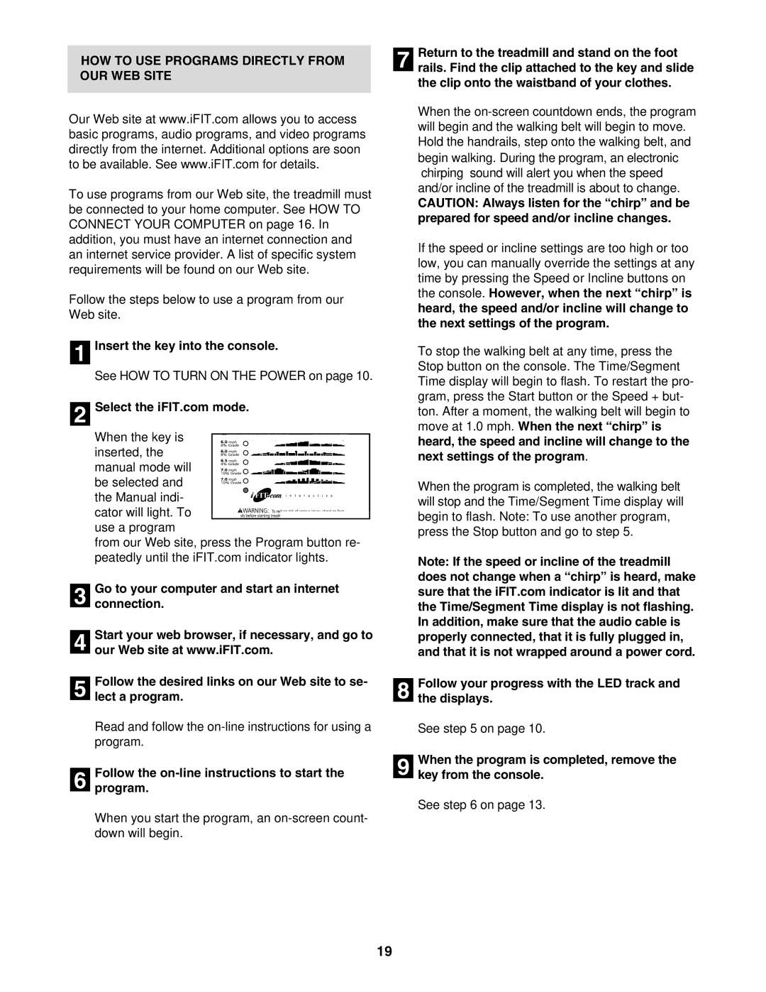 Image HGTL09130N HOW to USE Programs Directly from OUR WEB Site, Follow the on-line instructions to start Program 