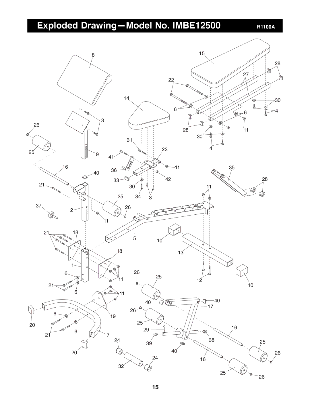 Image manual Exploded DrawingÑModel No. IMBE12500 