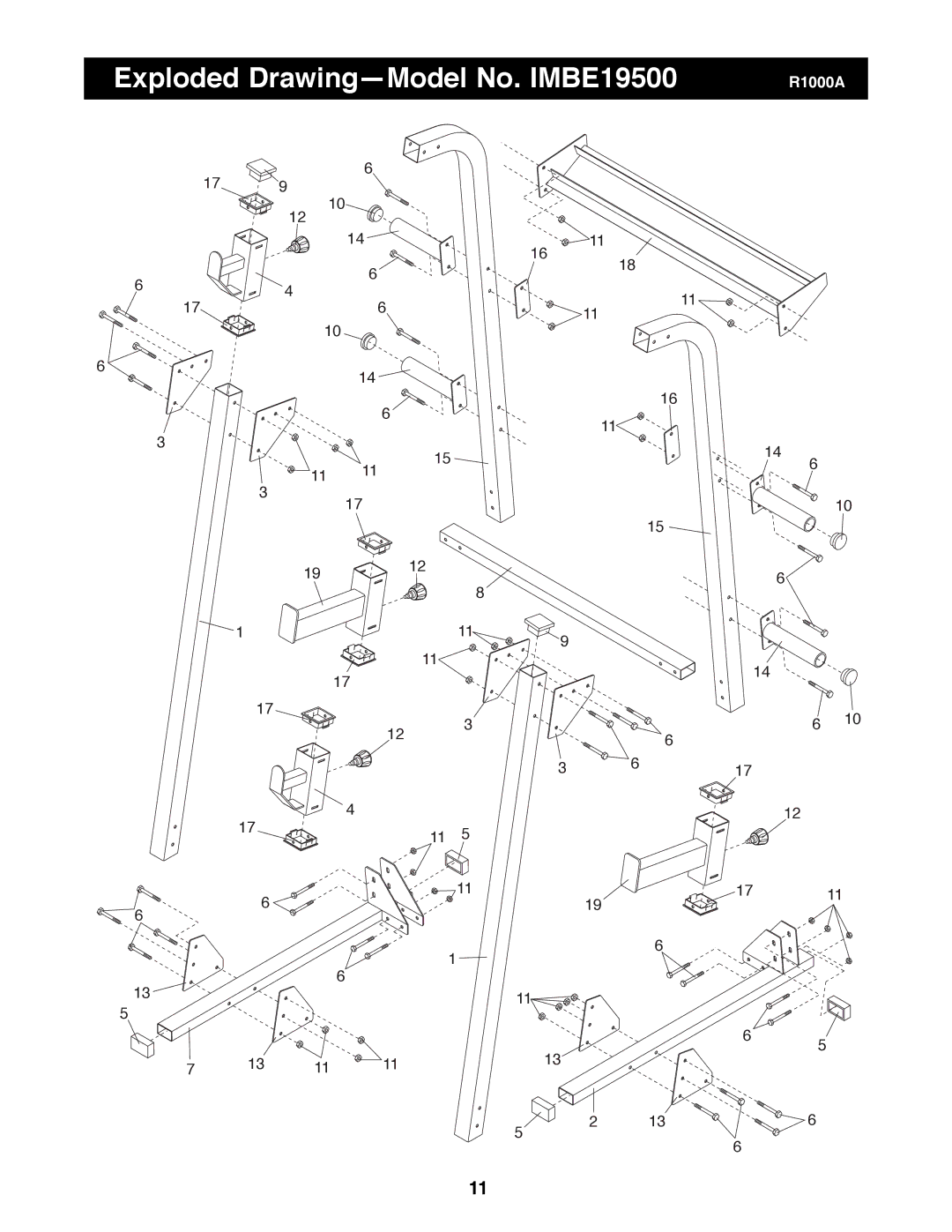 Image manual Exploded DrawingÑModel No. IMBE19500 