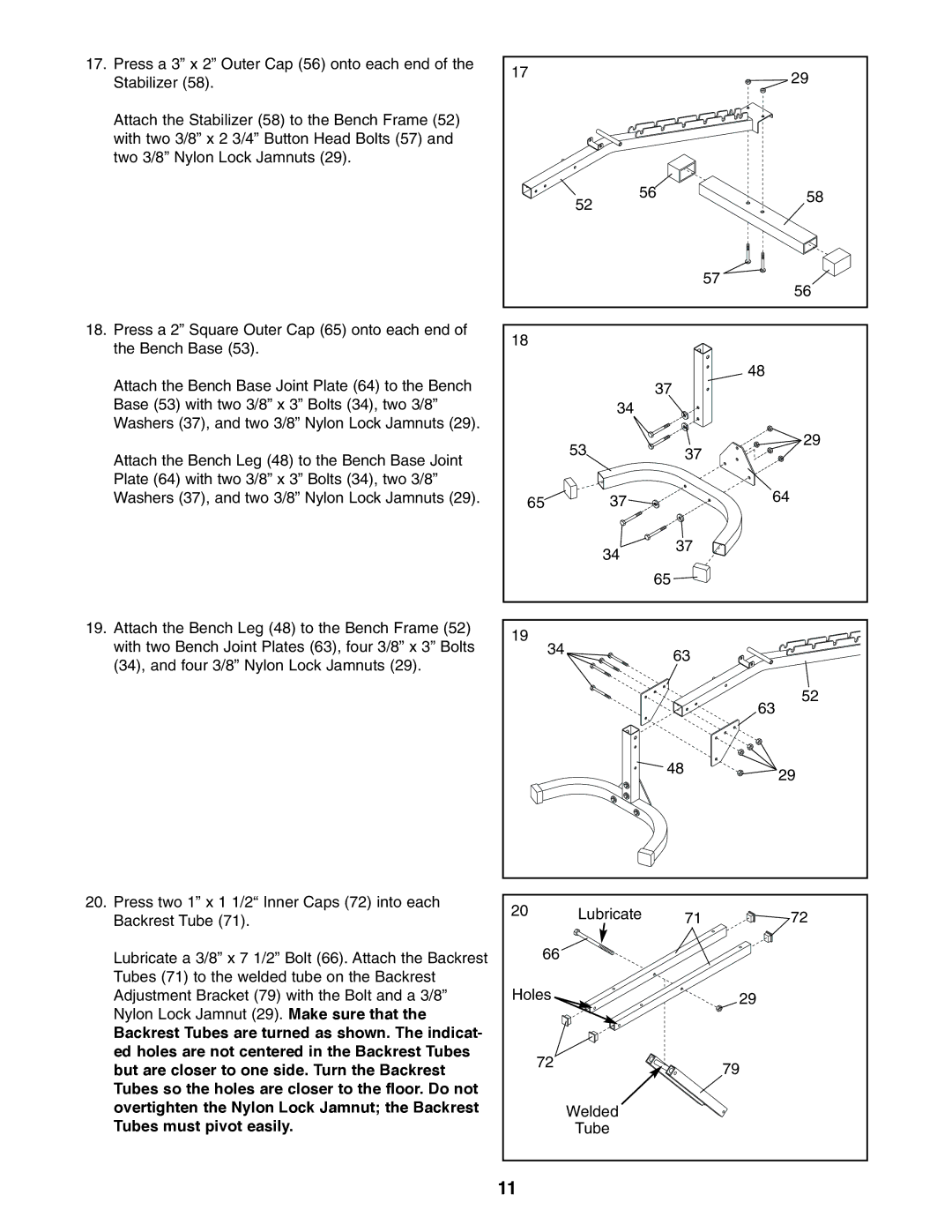 Image IMBE39400 user manual Lubricate Holes Welded Tube 