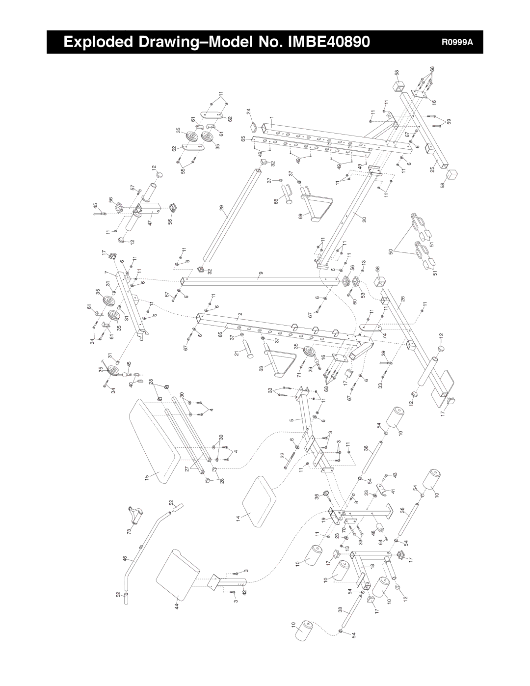 Image IMBE40890 manual Exploded DrawingÐModel 