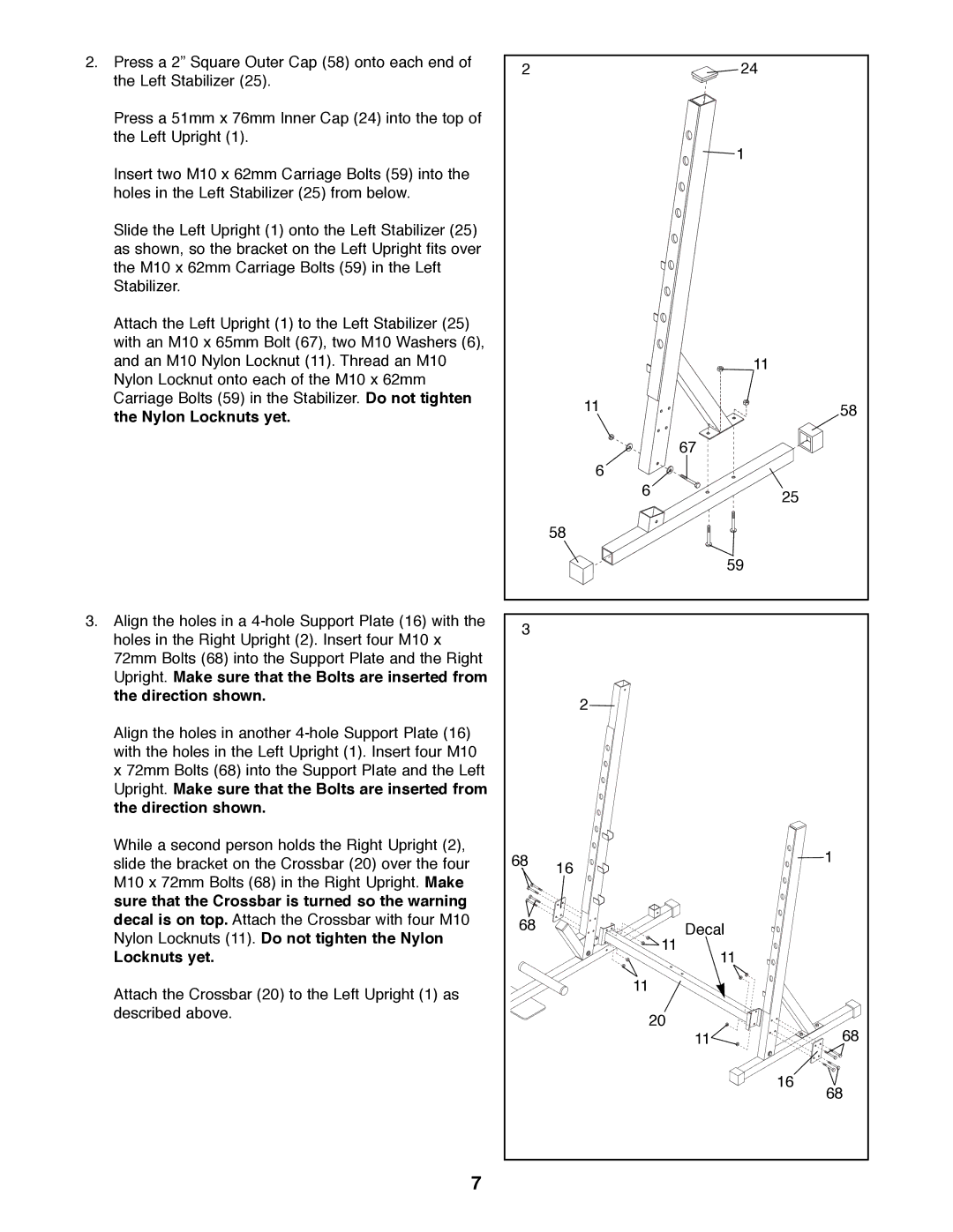 Image IMBE40890 manual Locknuts yet 