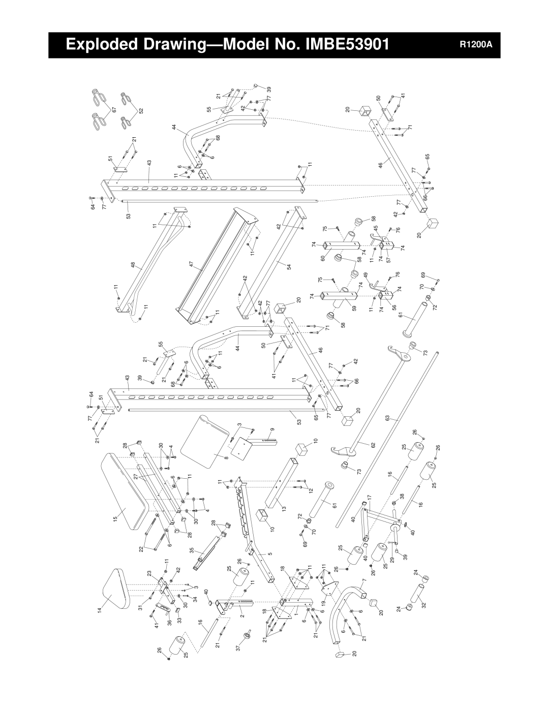 Image user manual Exploded Drawing-Model No. IMBE53901 