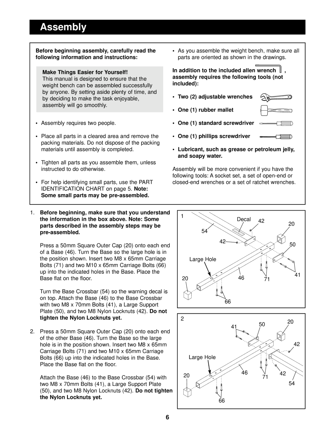 Image IMBE53901 user manual Assembly, Some small parts may be pre-assembled 