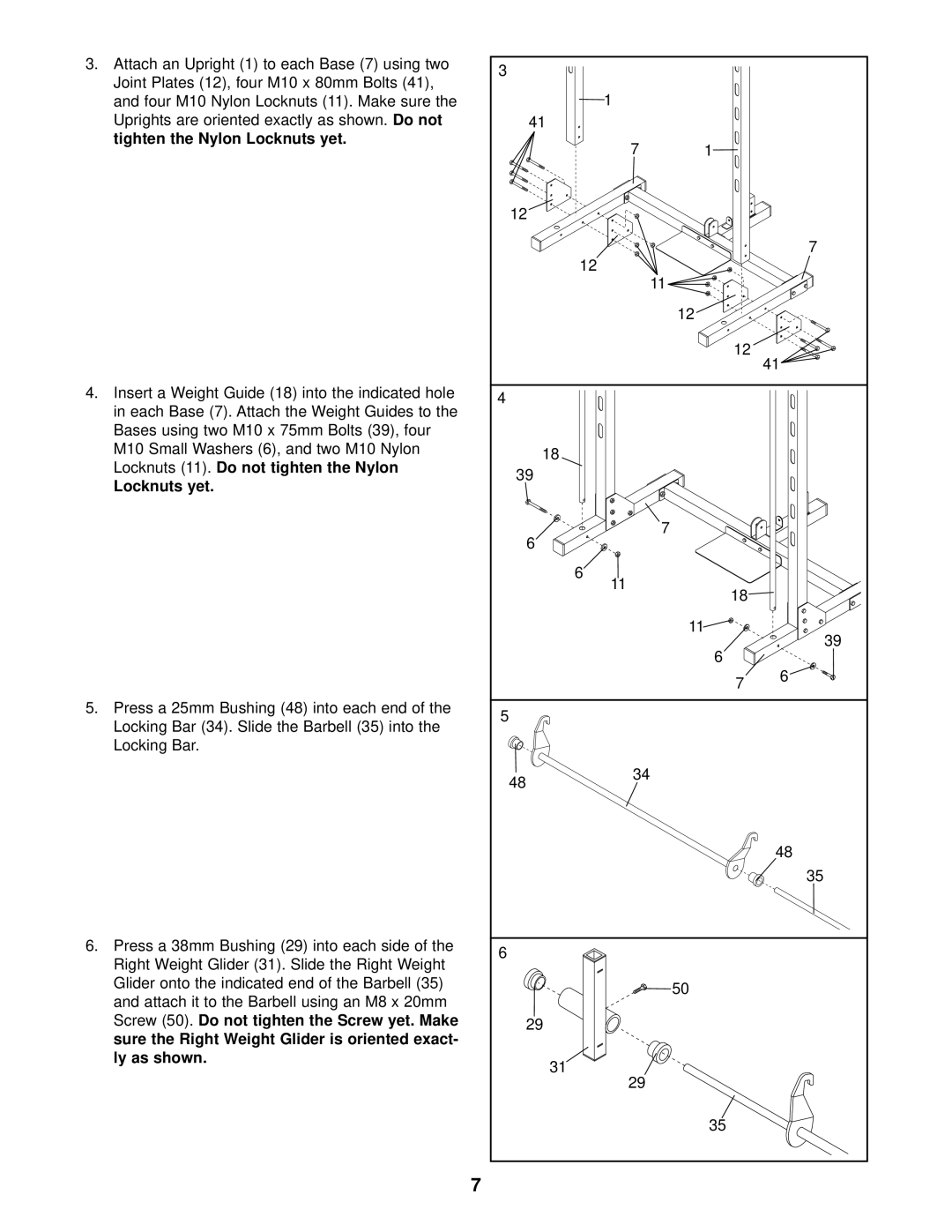 Image IMBE53910 user manual Locknuts yet 