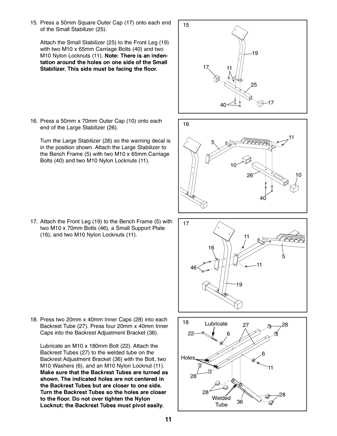 Image IMBE53991 user manual Lubricate Holes Welded Tube 