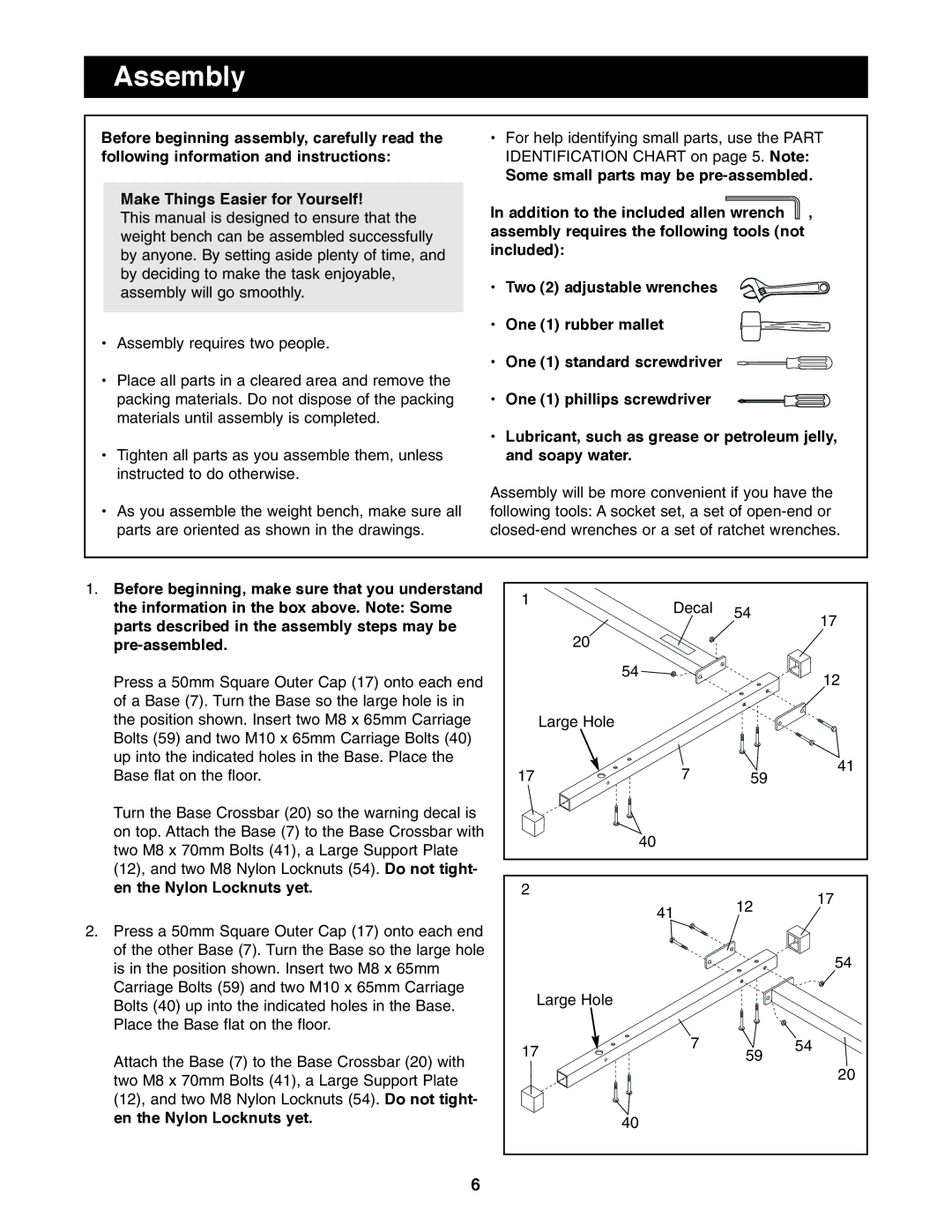 Image IMBE53991 user manual Assembly 