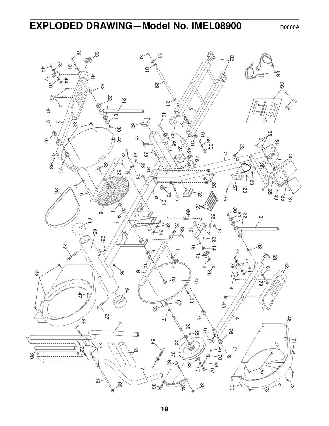 Image manual IMEL08900NRAWINGÑModelDEXPLODEDo 