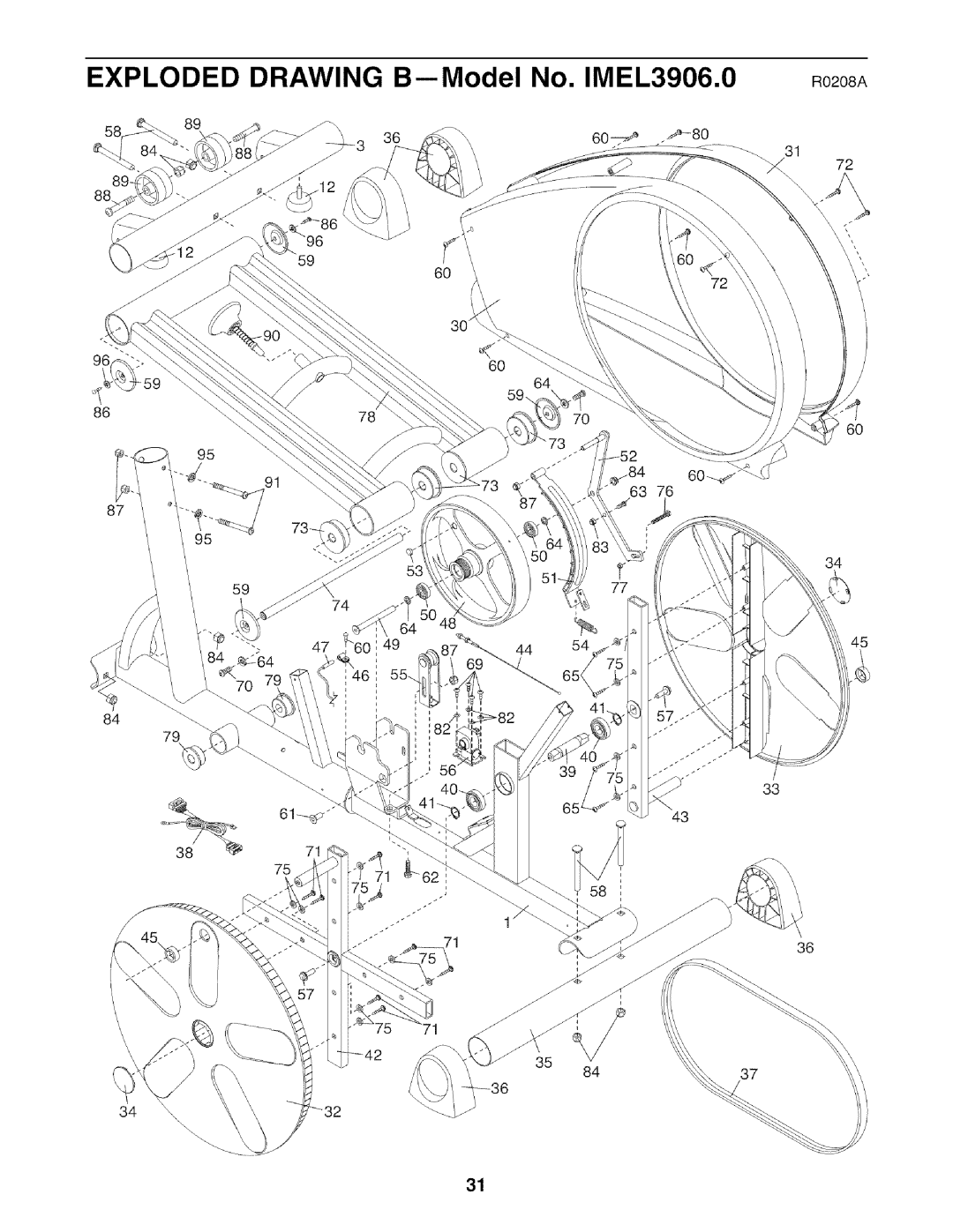 Image user manual Exploded Drawing B--Model No. IMEL3906.0 Ro2o8A 