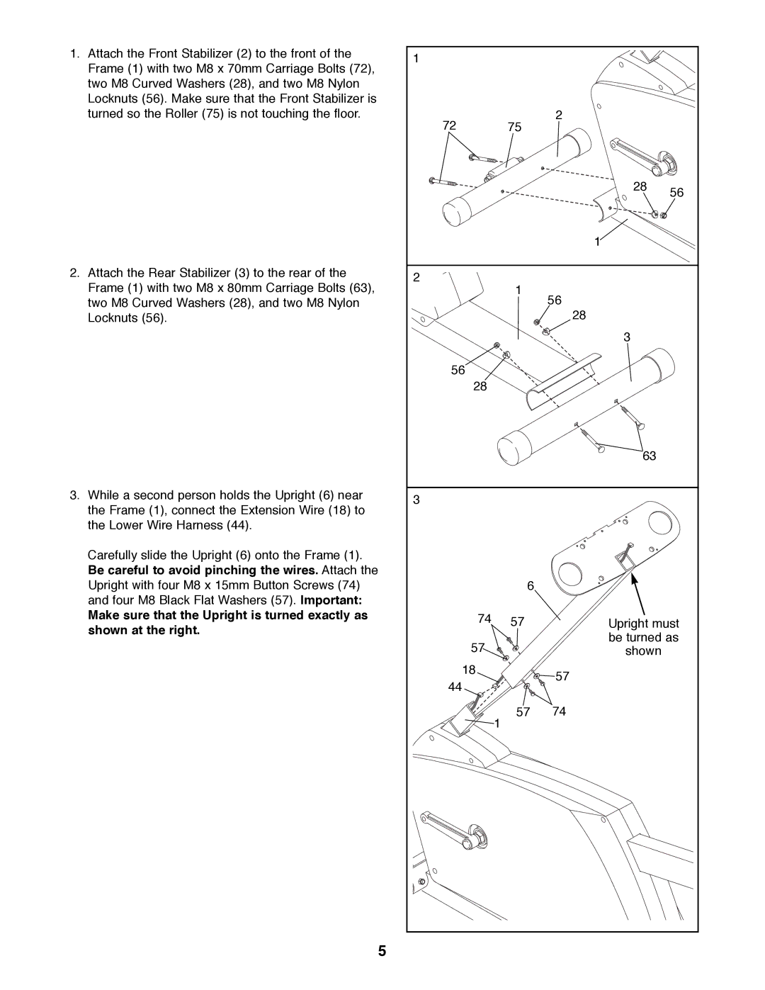 Image IMEX36580 manual Upright must 