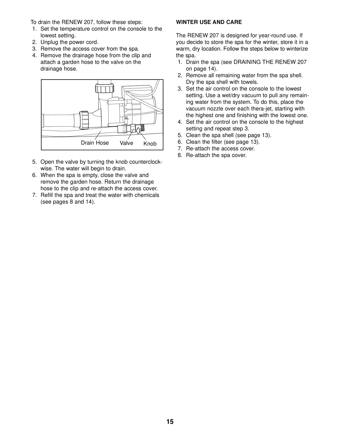 Image IMHS20701 manual Winter USE and Care 