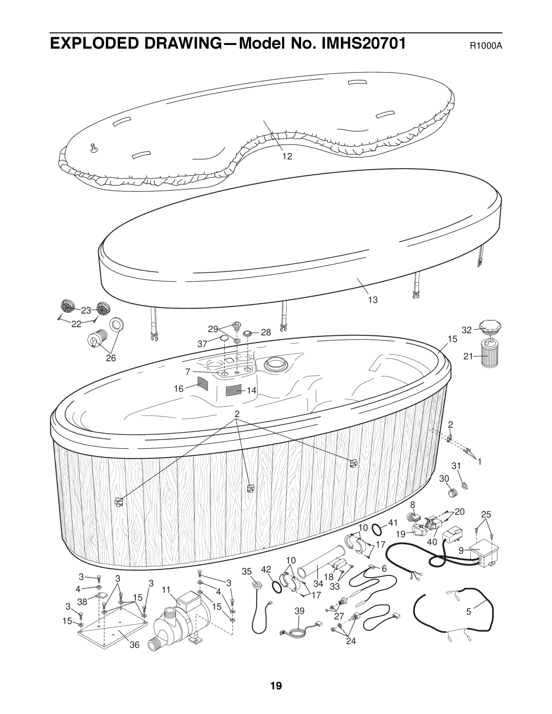 Image manual Exploded DRAWINGÑModel No. IMHS20701 