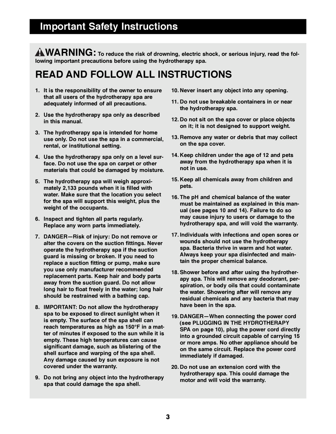 Image IMHS45590 manual Important Safety Instructions, Read And Follow All Instructions 