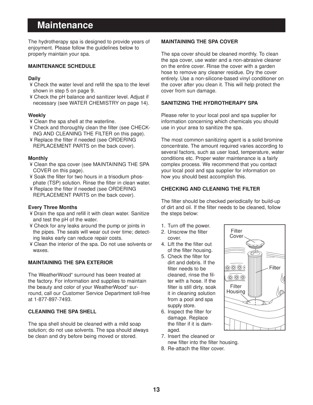 Image IMHS63100 user manual Maintenance 