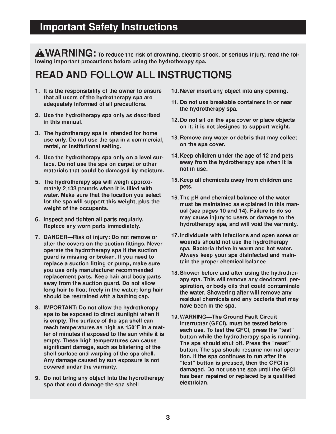 Image IMHS63100 user manual Important Safety Instructions, Read And Follow All Instructions 