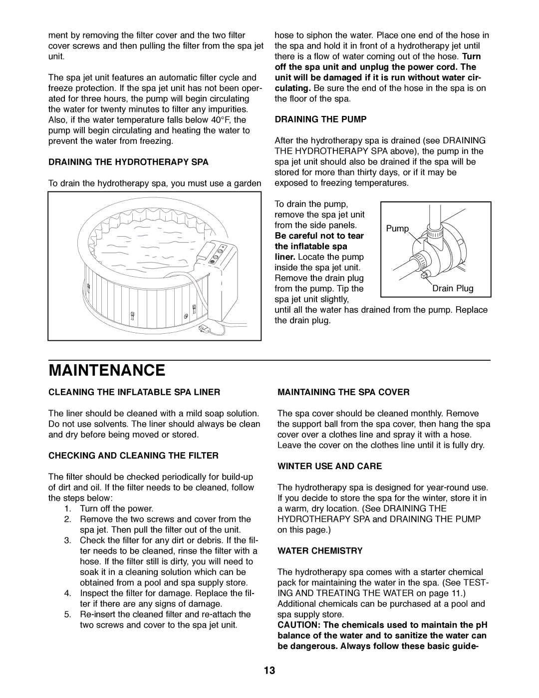 Image IMHS80081 manual Maintenance 