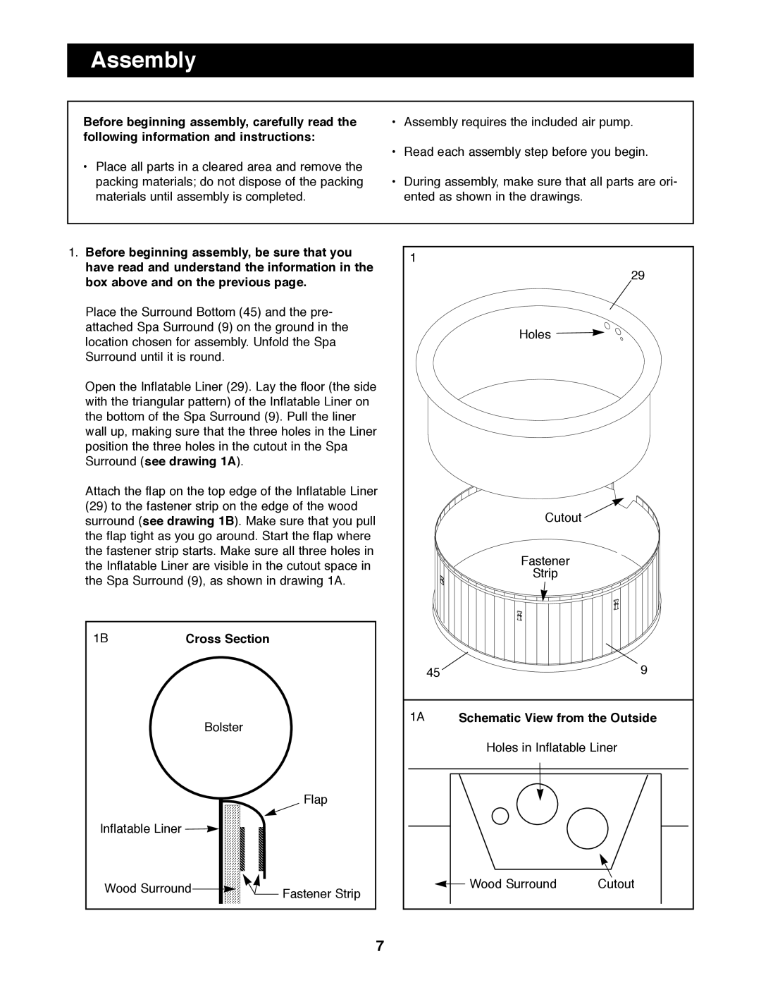 Image IMHS81590 manual Assembly, Cross Section, Schematic View from the Outside 